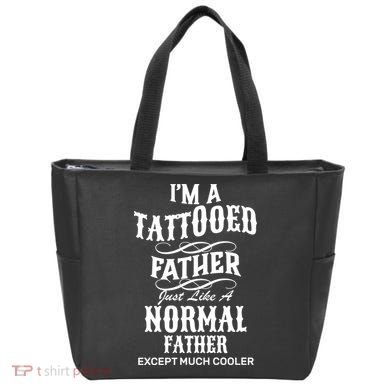 Cool Tattooed Father Tote Bag