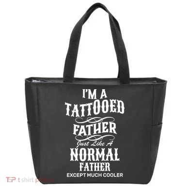 Cool Tattooed Father Tote Bag