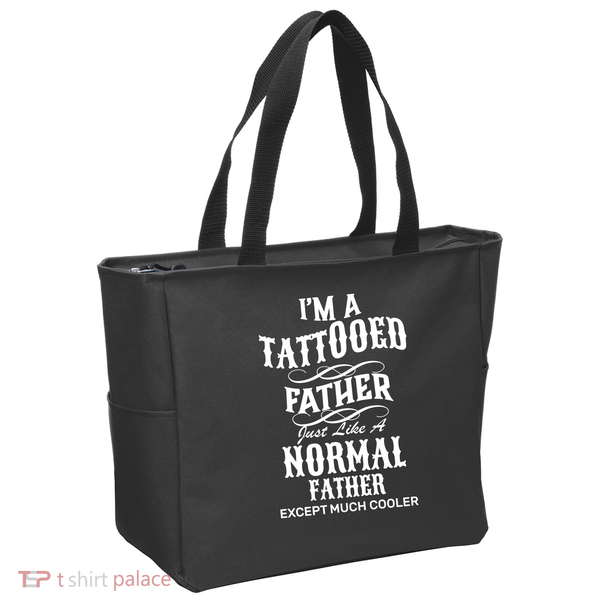 Cool Tattooed Father Tote Bag