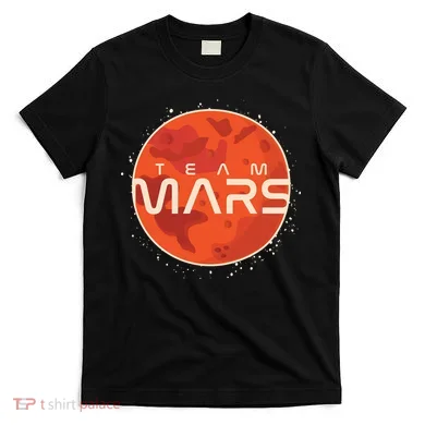 Cool Team Mars Planet Space Logo T-Shirt