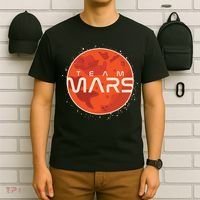 Cool Team Mars Planet Space Logo T-Shirt thumb 6