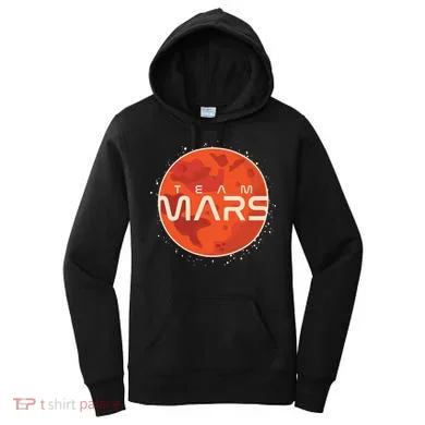 Cool Team Mars Planet Space Logo Women's Hoodie