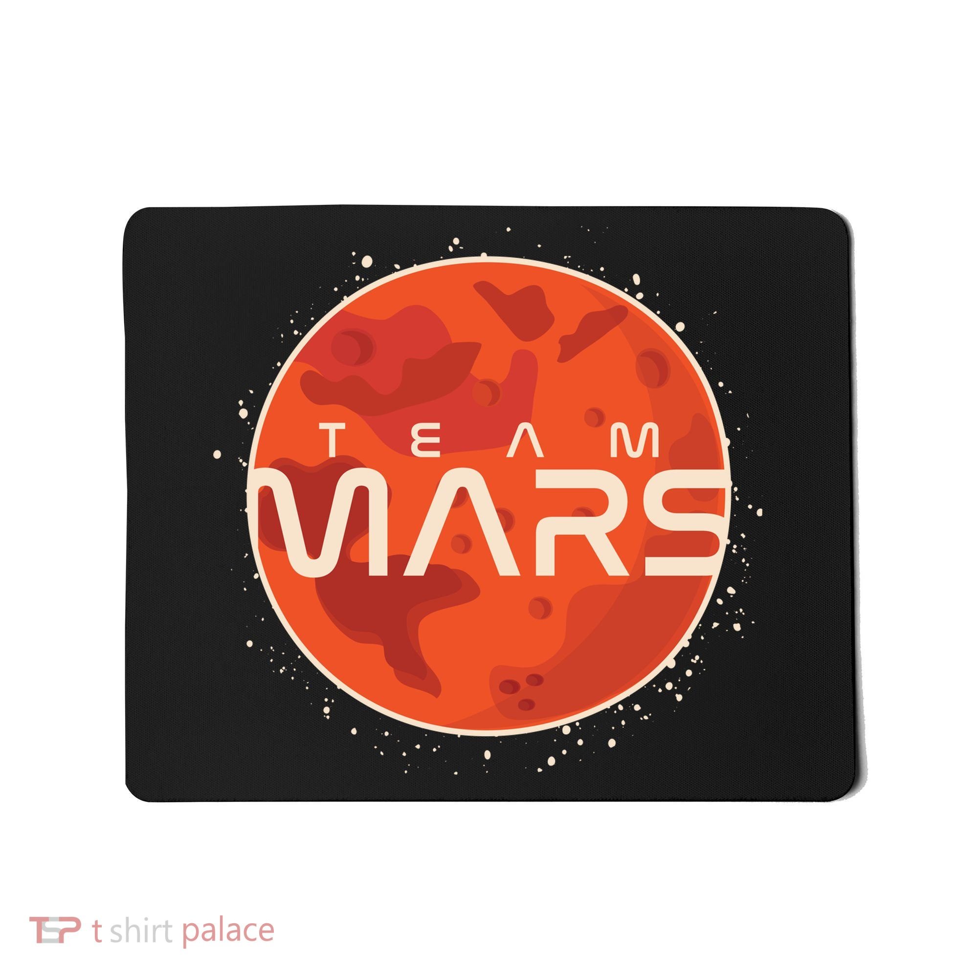 Cool Team Mars Planet Space Logo Mousepad