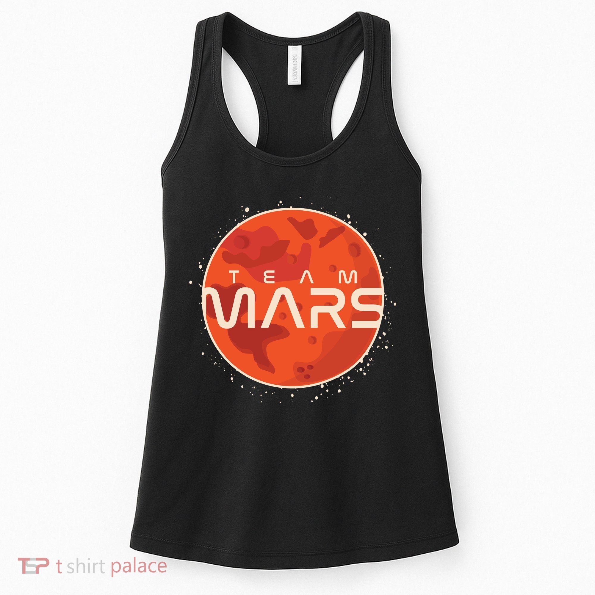 Cool Team Mars Planet Space Logo Women's Tank Top