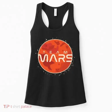 Cool Team Mars Planet Space Logo Women's Tank Top