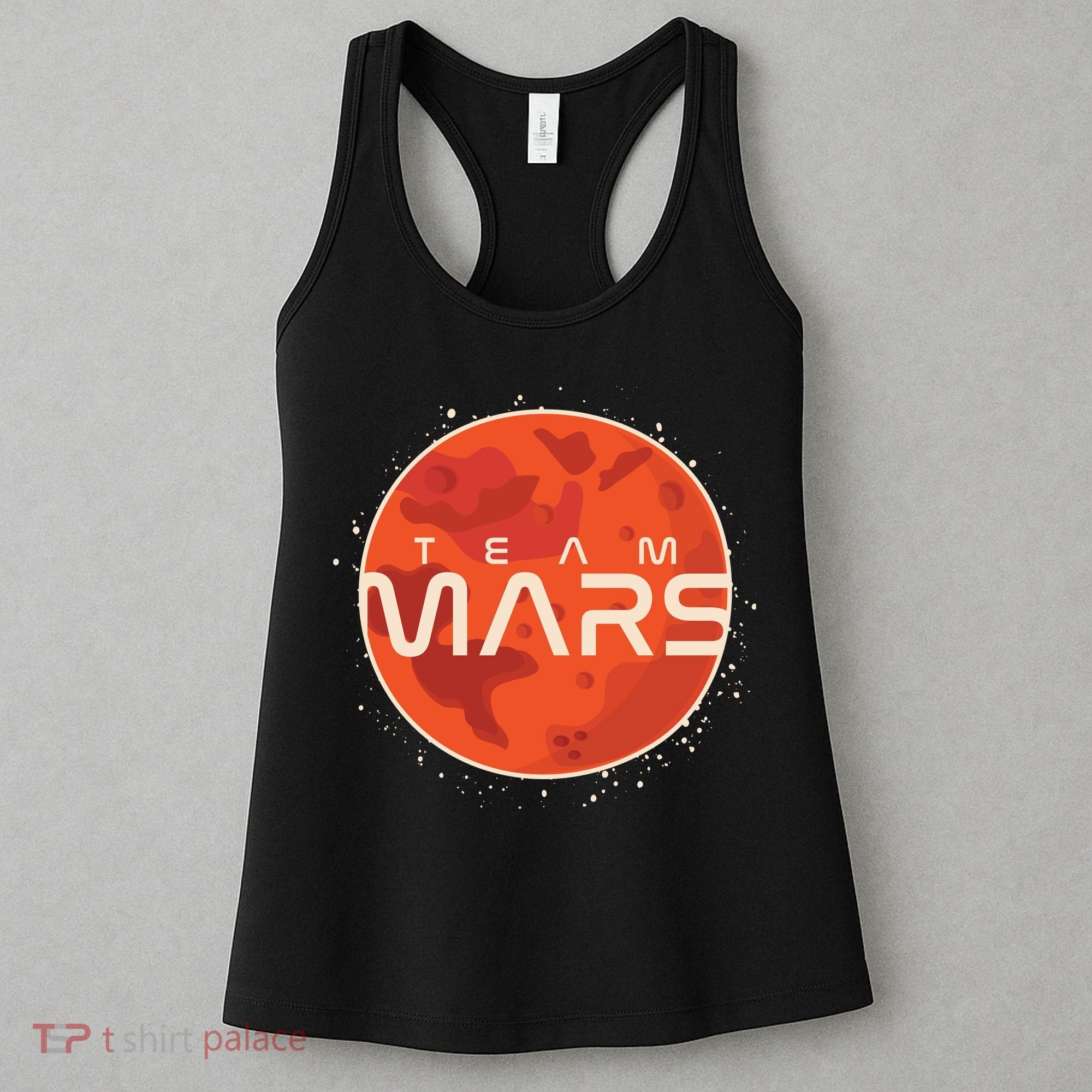 Cool Team Mars Planet Space Logo Women's Tank Top