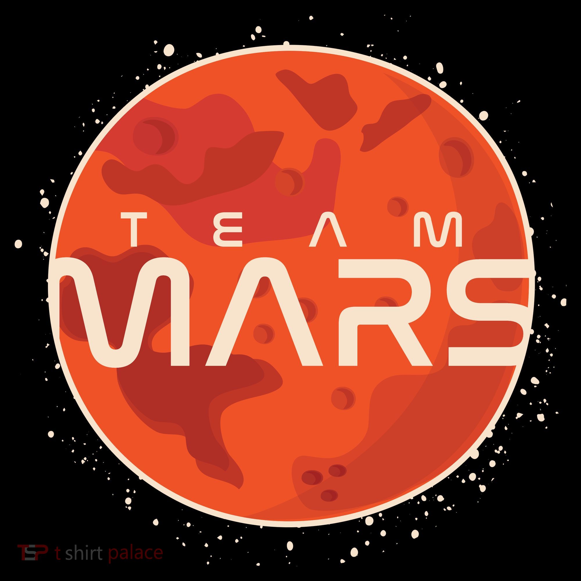 Cool Team Mars Planet Space Logo Women's Long Sleeve Shirt