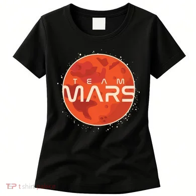 Cool Team Mars Planet Space Logo Women's T-Shirt