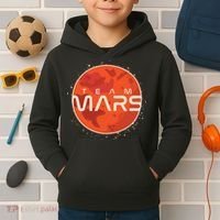Cool Team Mars Planet Space Logo Kids Hoodie thumb 2