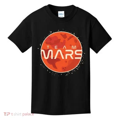 Cool Team Mars Planet Space Logo Kids T-Shirt
