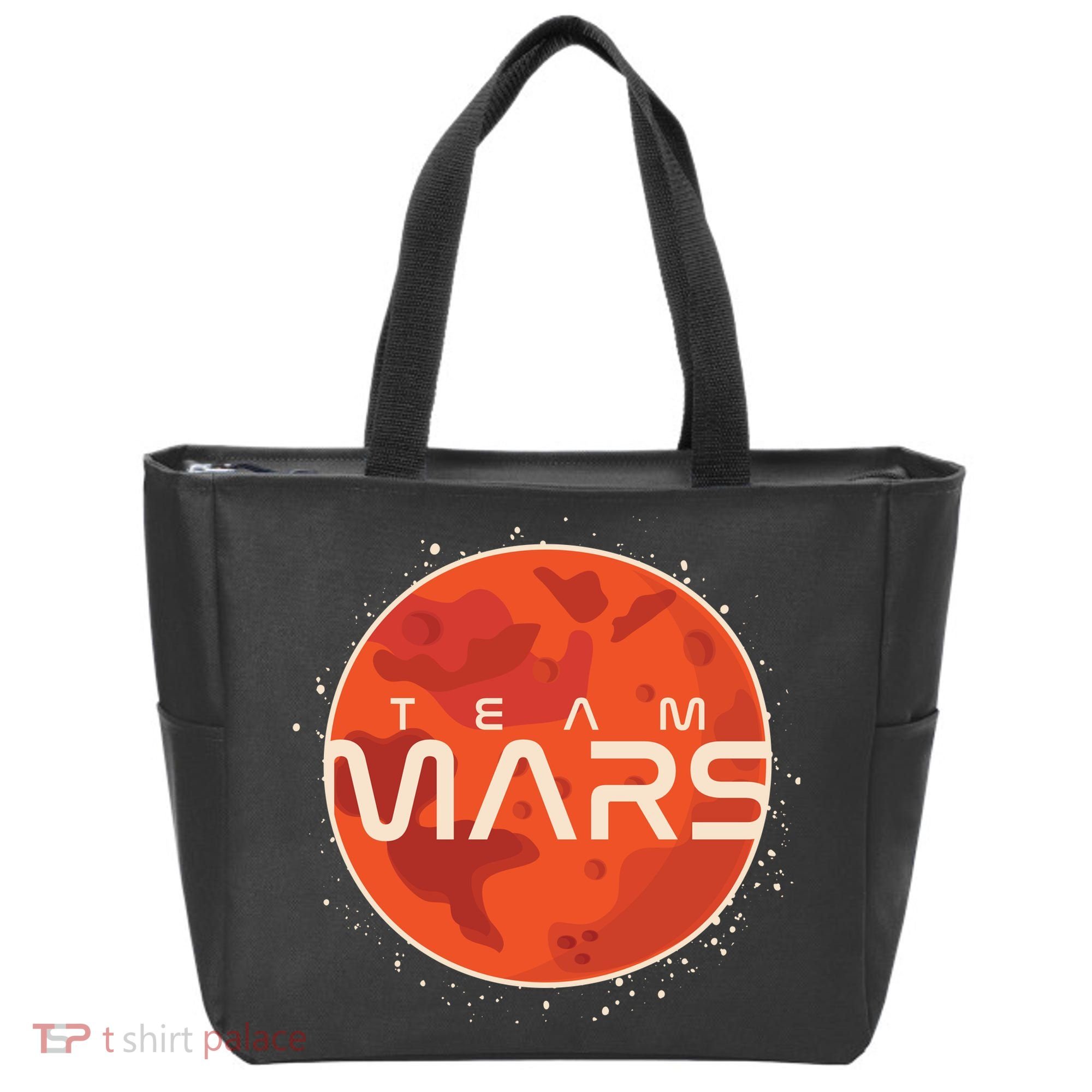 Cool Team Mars Planet Space Logo Tote Bag
