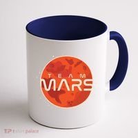 Cool Team Mars Planet Space Logo Coffee Mug thumb 1