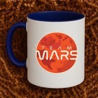 Cool Team Mars Planet Space Logo Coffee Mug thumb 2