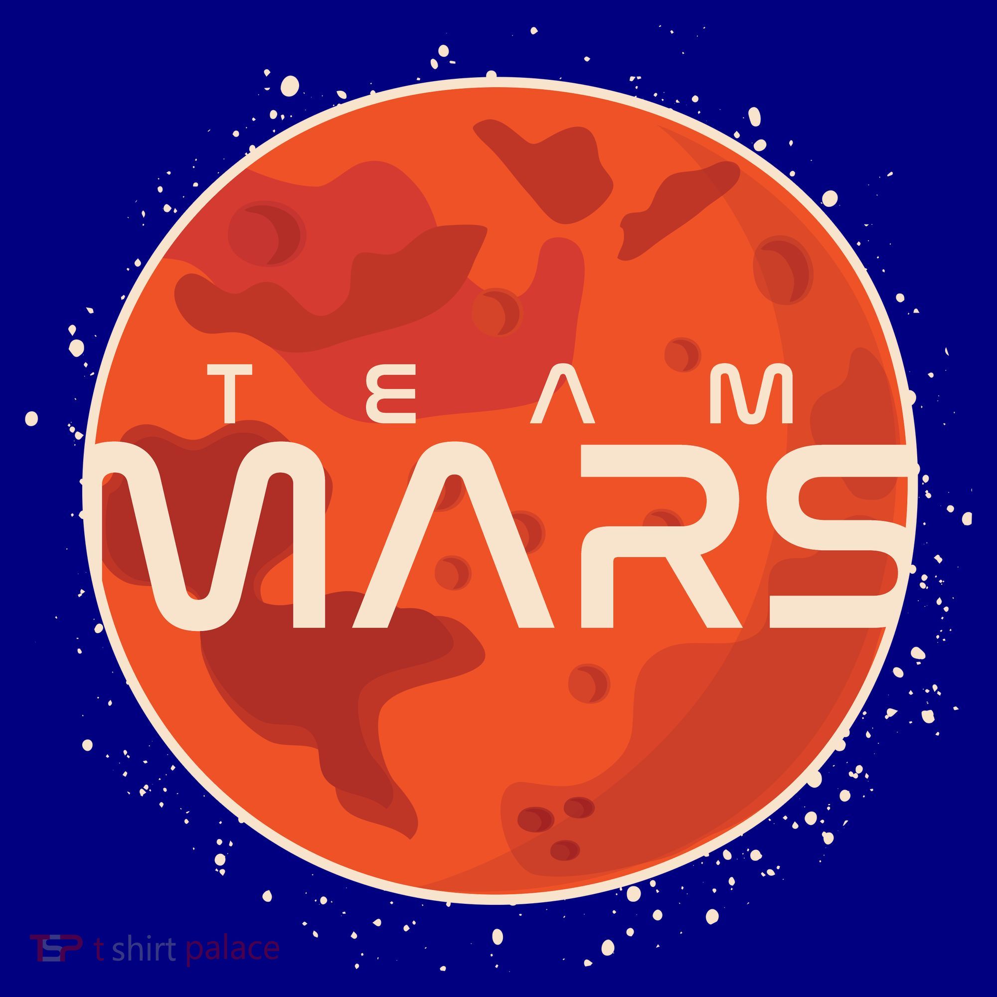 Cool Team Mars Planet Space Logo Coffee Mug