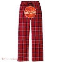Cool Team Mars Planet Space Logo Women's Flannel Plaid Pajama Pants thumb 0