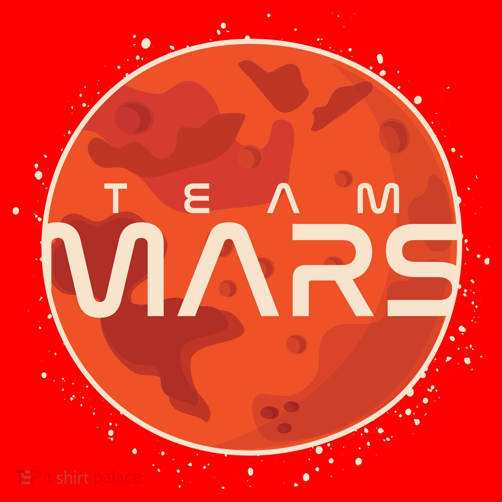 Cool Team Mars Planet Space Logo Santa Hat