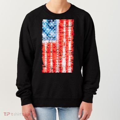 Cool Tie Dye USA American Flag Women's Sweatshirt