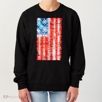 Cool Tie Dye USA American Flag Women's Sweatshirt thumb 0