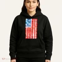 Cool Tie Dye USA American Flag Hoodie thumb 5