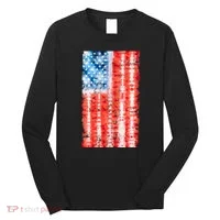 Cool Tie Dye USA American Flag Long Sleeve Shirt thumb 0