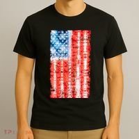 Cool Tie Dye USA American Flag T-Shirt thumb 3
