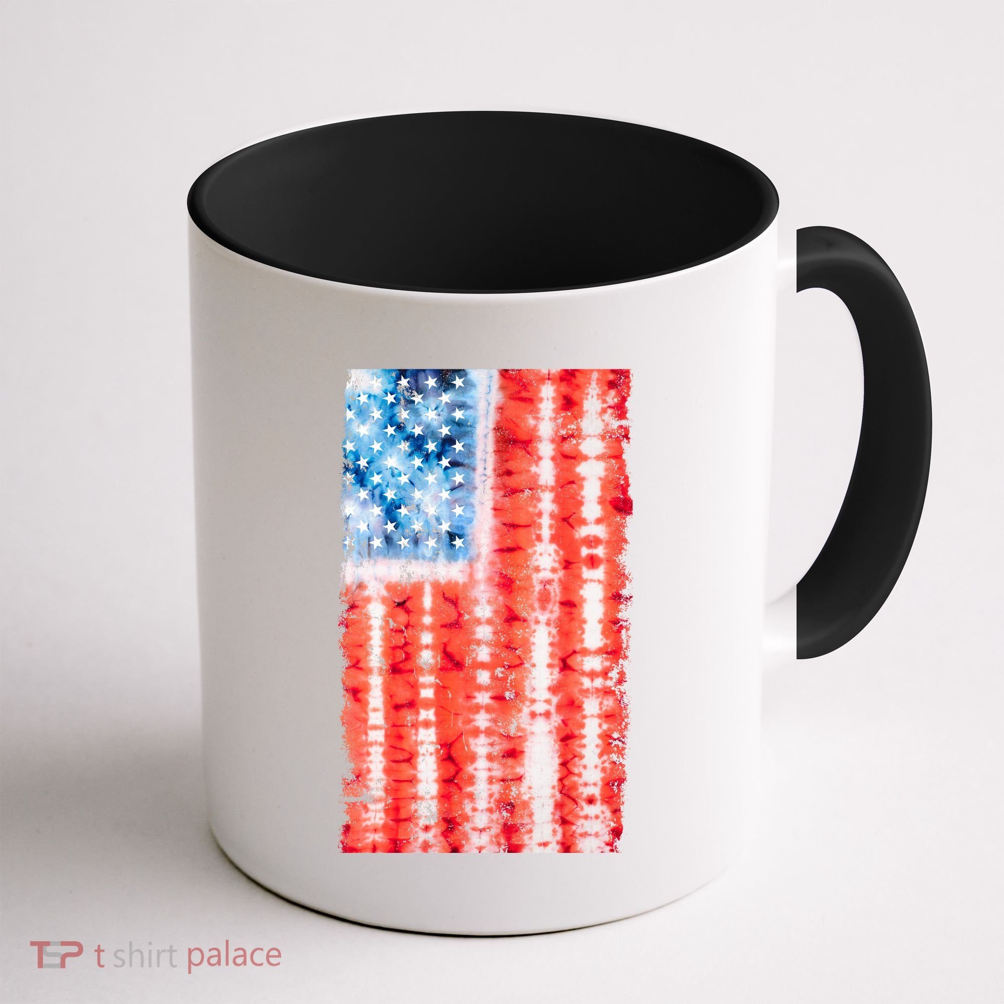 Cool Tie Dye USA American Flag Coffee Mug