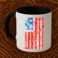 Cool Tie Dye USA American Flag Coffee Mug thumb 2
