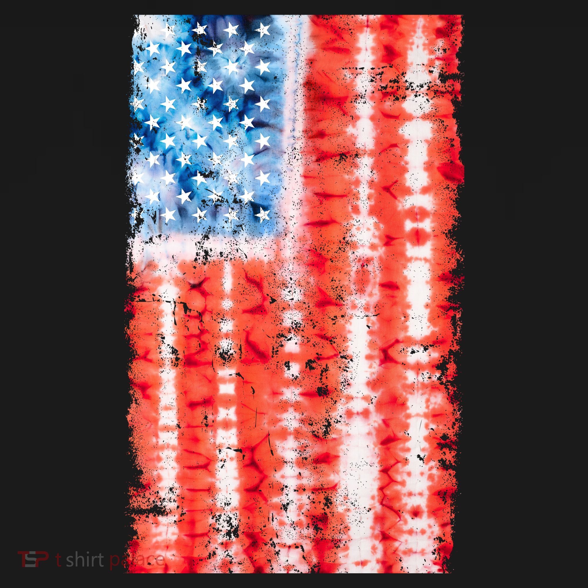 Cool Tie Dye USA American Flag Coaster