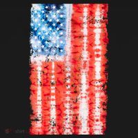 Cool Tie Dye USA American Flag Women's Hoodie thumb 2