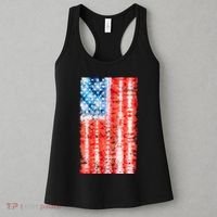 Cool Tie Dye USA American Flag Women's Tank Top thumb 3