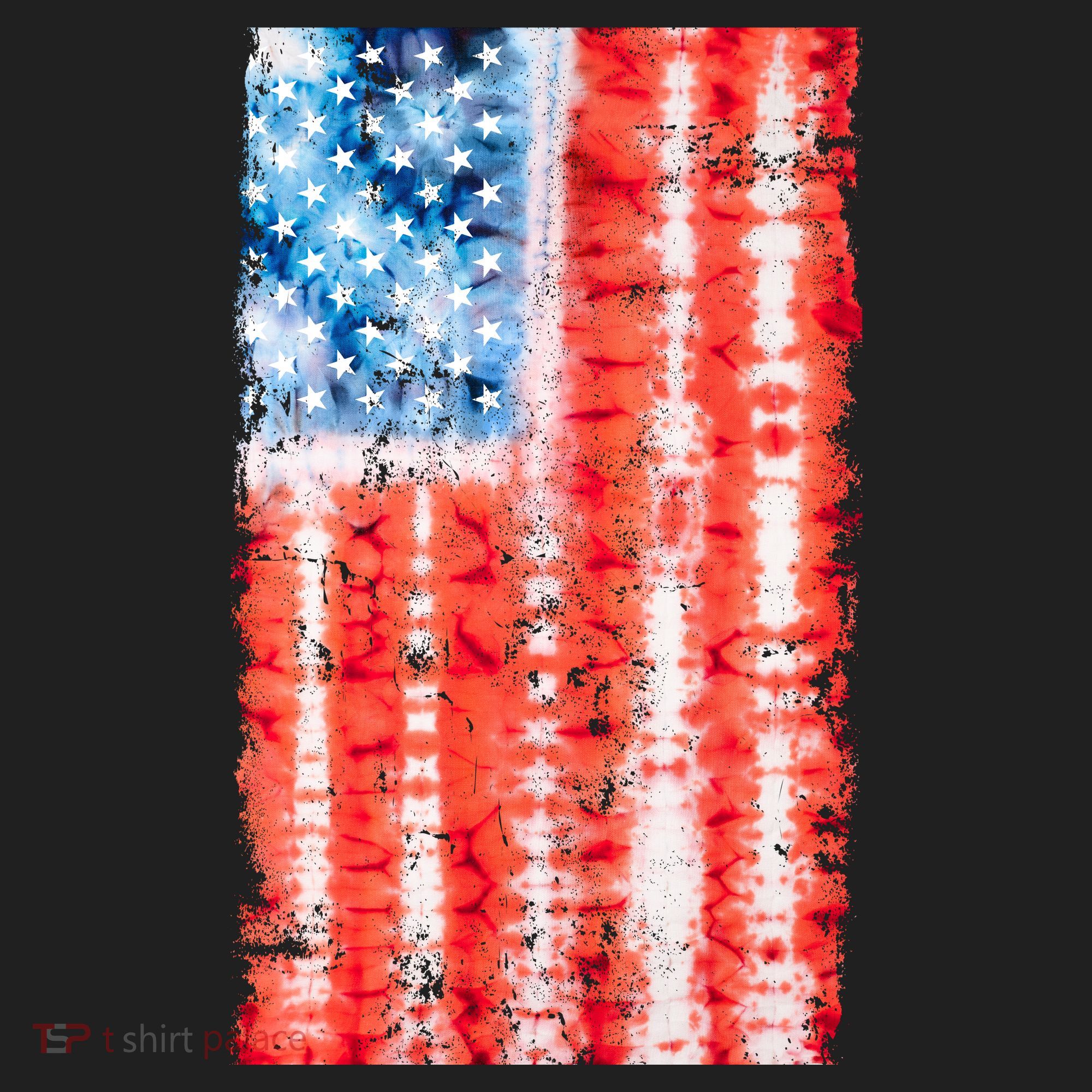 Cool Tie Dye USA American Flag Hat