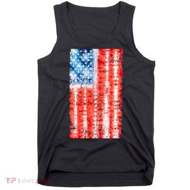 Cool Tie Dye USA American Flag Tank Top