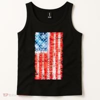 Cool Tie Dye USA American Flag Tank Top thumb 2