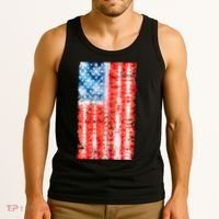 Cool Tie Dye USA American Flag Tank Top thumb 3