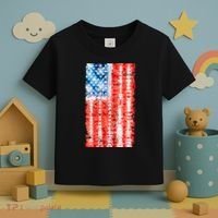 Cool Tie Dye USA American Flag Toddler T-Shirt thumb 3