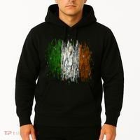 Cool Torn Irish Ireland Flag St. Patrick's Day Hoodie thumb 2