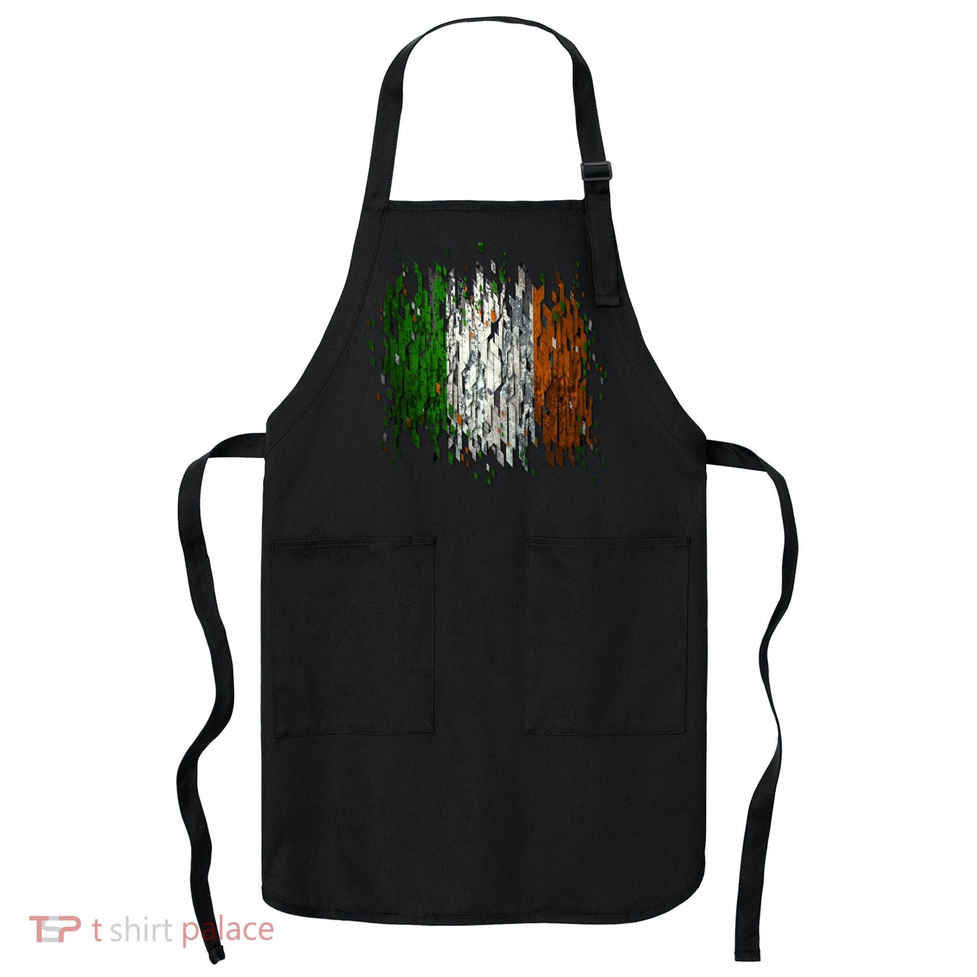 Cool Torn Irish Ireland Flag St. Patrick's Day Apron