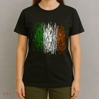Cool Torn Irish Ireland Flag St. Patrick's Day T-Shirt thumb 4