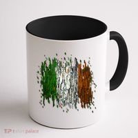 Cool Torn Irish Ireland Flag St. Patrick's Day Coffee Mug thumb 1