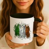 Cool Torn Irish Ireland Flag St. Patrick's Day Coffee Mug thumb 3