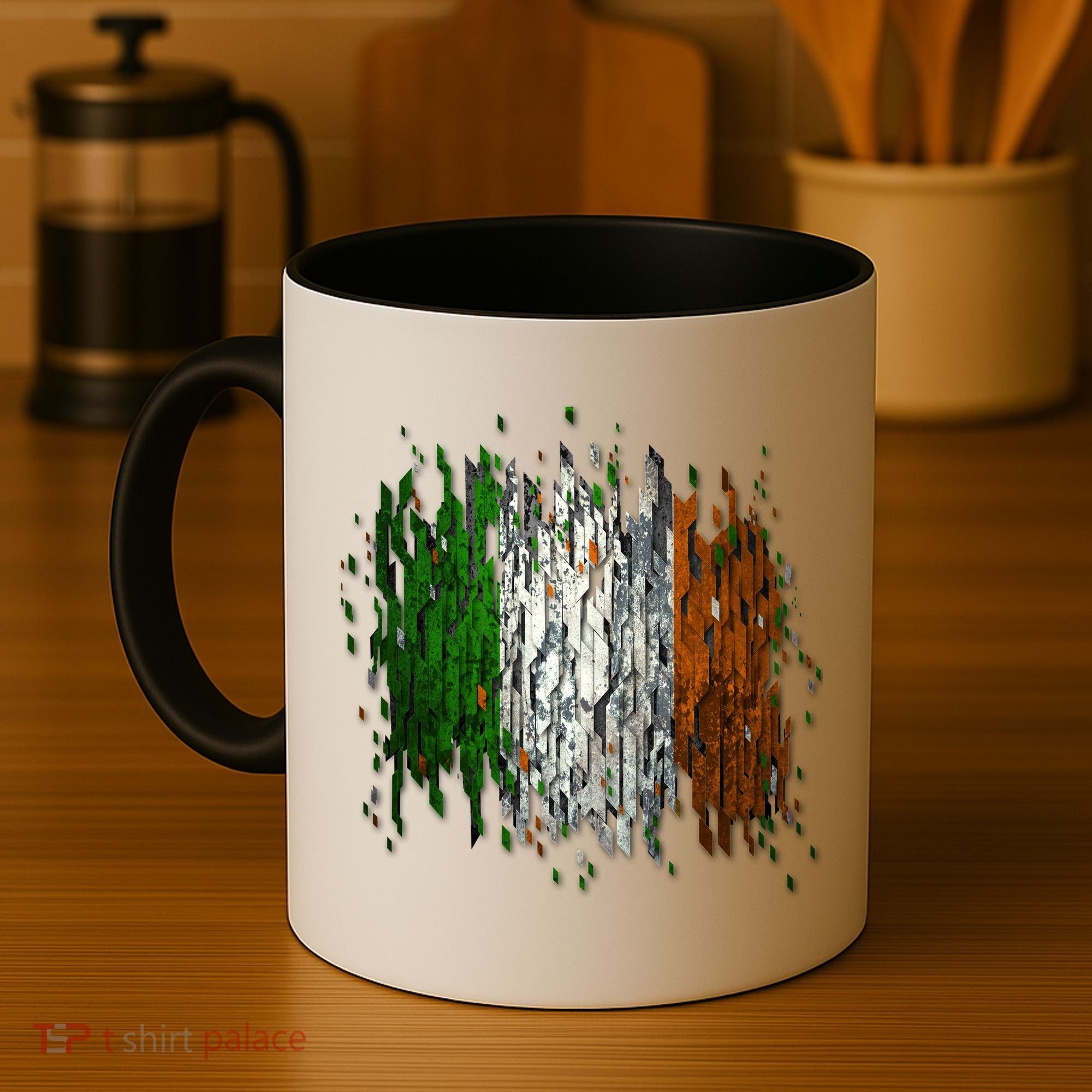 Cool Torn Irish Ireland Flag St. Patrick's Day Coffee Mug