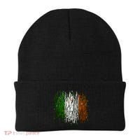 Cool Torn Irish Ireland Flag St. Patrick's Day Beanie thumb 0