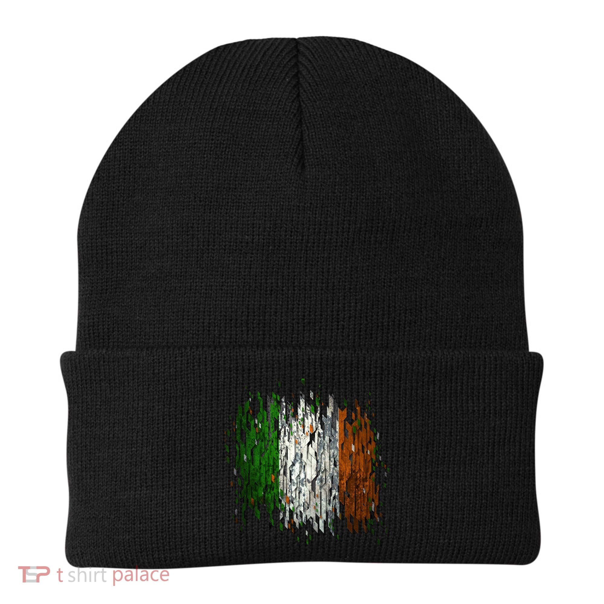 Cool Torn Irish Ireland Flag St. Patrick's Day Beanie