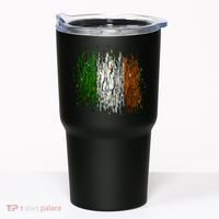 Cool Torn Irish Ireland Flag St. Patrick's Day Tumbler thumb 0