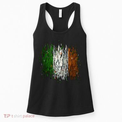 Cool Torn Irish Ireland Flag St. Patrick's Day Women's Tank Top