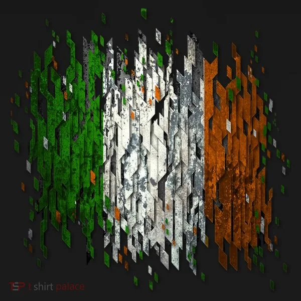 Cool Torn Irish Ireland Flag St. Patrick's Day Toddler Hoodie