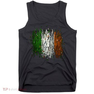 Cool Torn Irish Ireland Flag St. Patrick's Day Tank Top