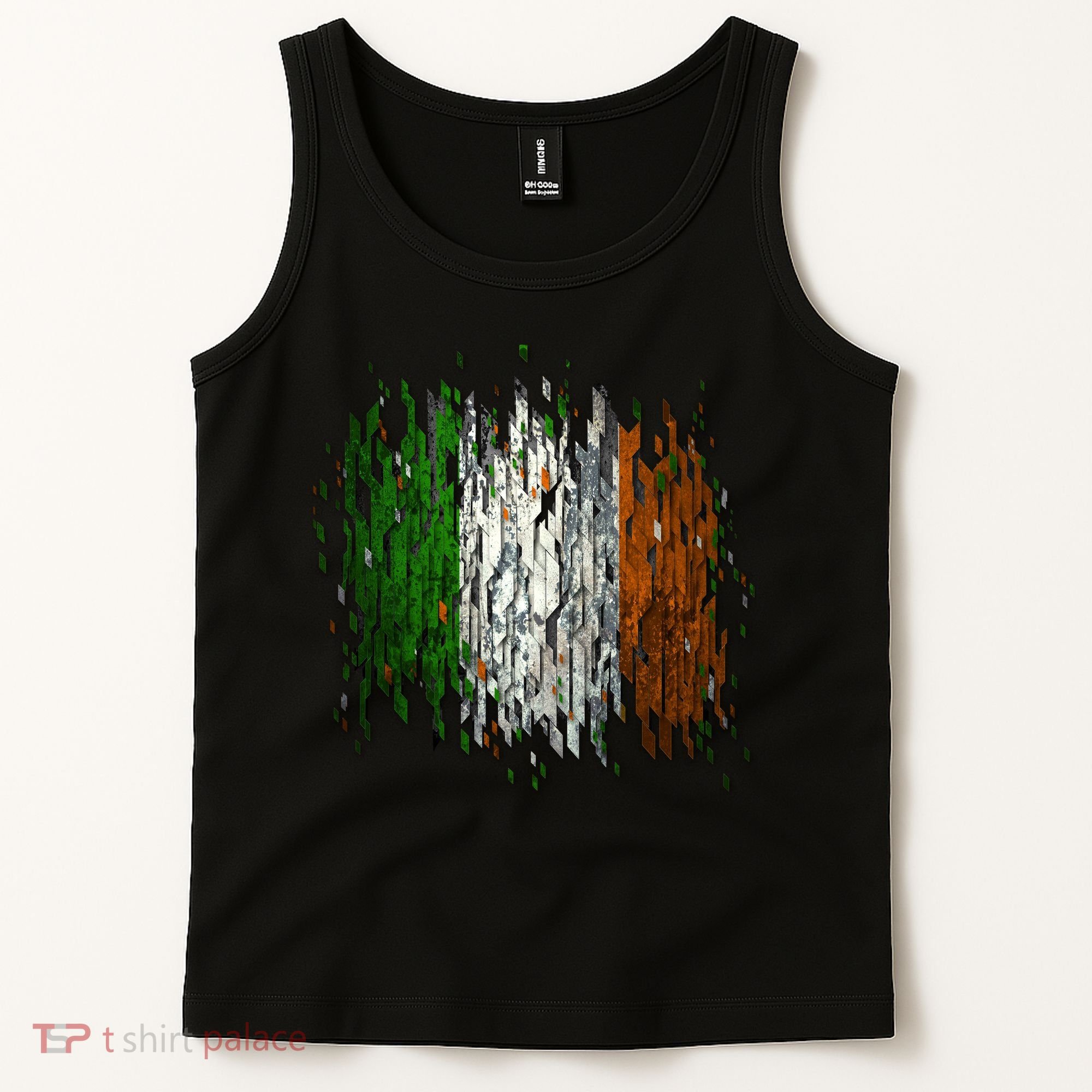 Cool Torn Irish Ireland Flag St. Patrick's Day Tank Top