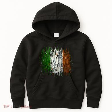 Cool Torn Irish Ireland Flag St. Patrick's Day Kids Hoodie