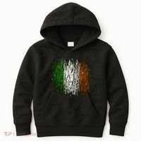 Cool Torn Irish Ireland Flag St. Patrick's Day Kids Hoodie thumb 0